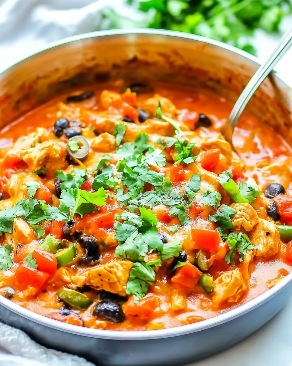 Cheesy Chicken Taco Skillet