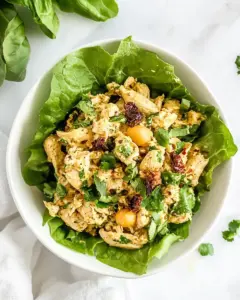 Healthy Moroccan Spiced Greek Yogurt Chicken Salad