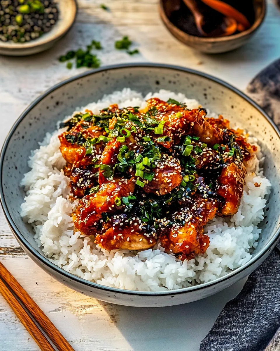 Crispy Orange Garlic Chicken