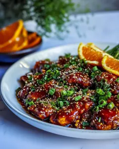 Crispy Orange Garlic Chicken