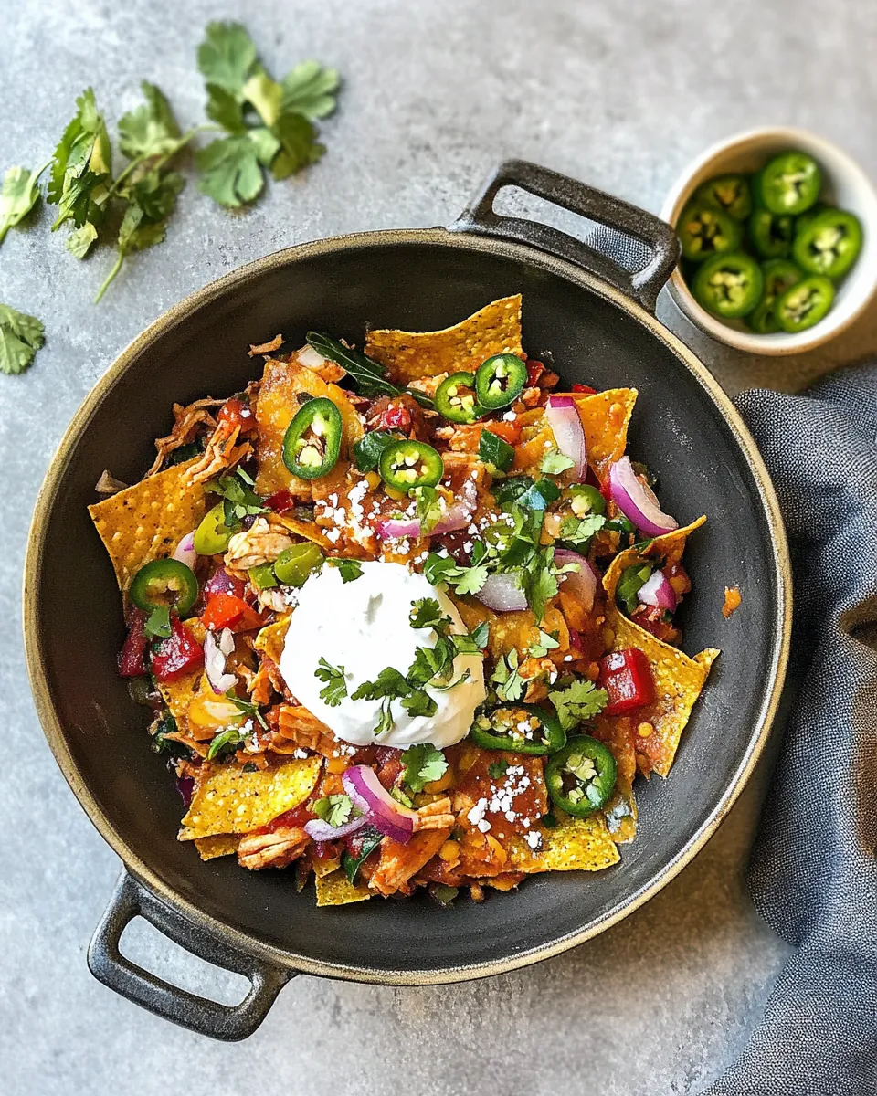 Fire Roasted Chicken Chilaquiles