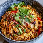 Honey Garlic Chicken Udon Noodles