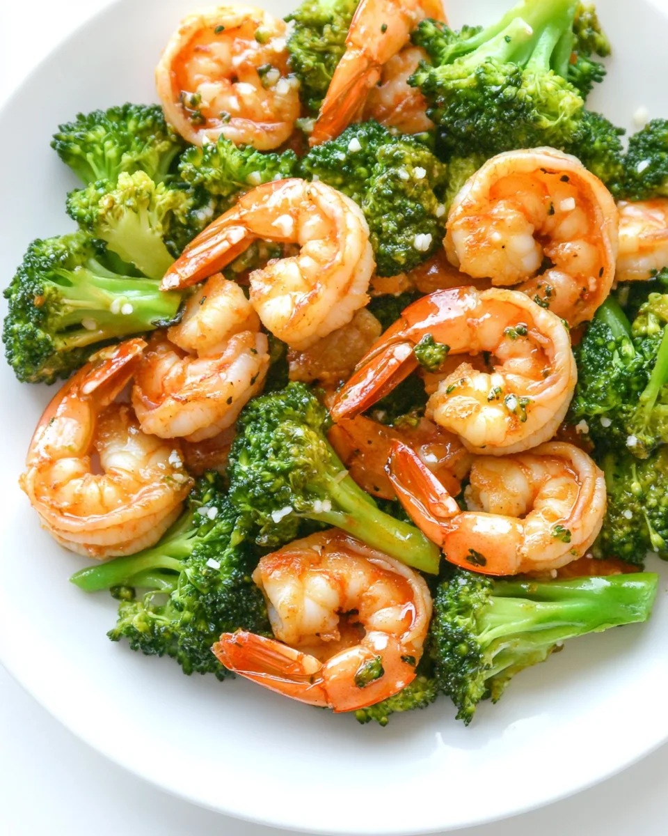 Skinny Sriracha Shrimp and Broccoli