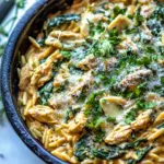 Spinach and Artichoke Chicken Orzo