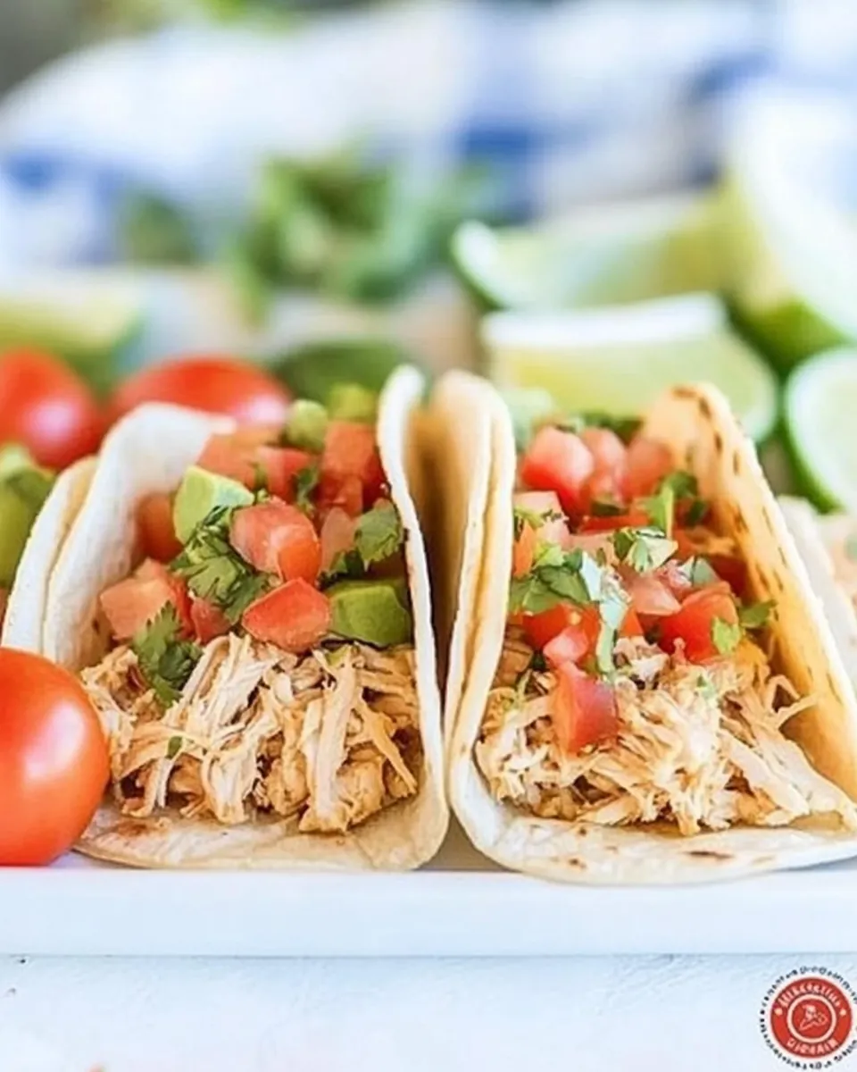 Crock Pot Shredded Chicken Tacos