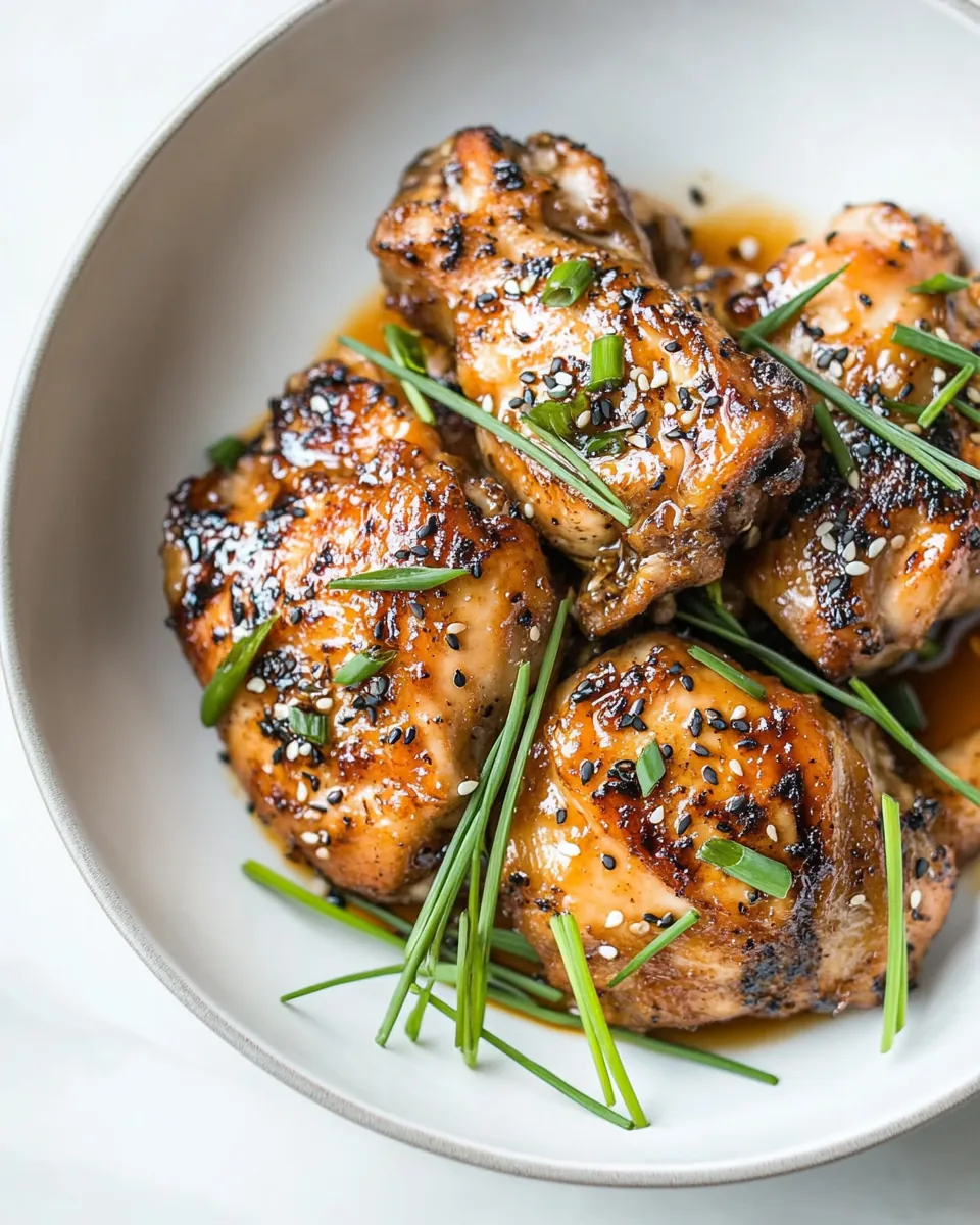Baked Teriyaki Chicken Thighs