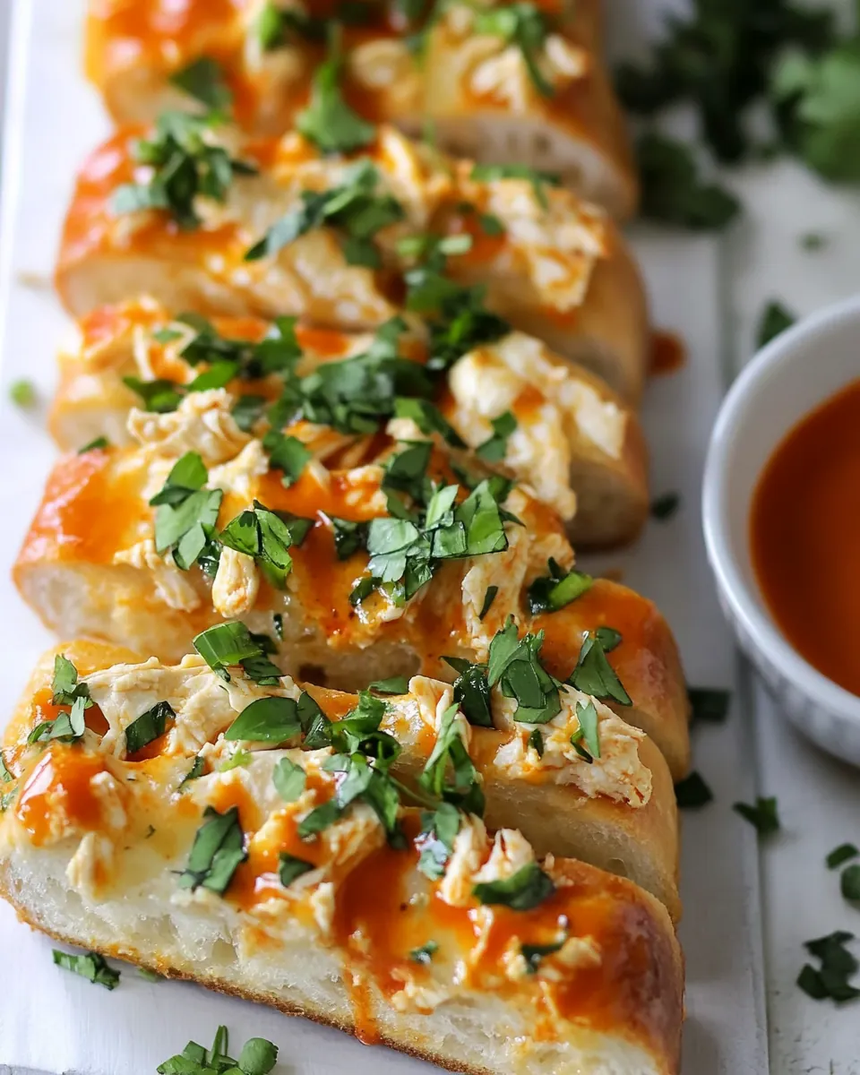 Buffalo Chicken French Breads