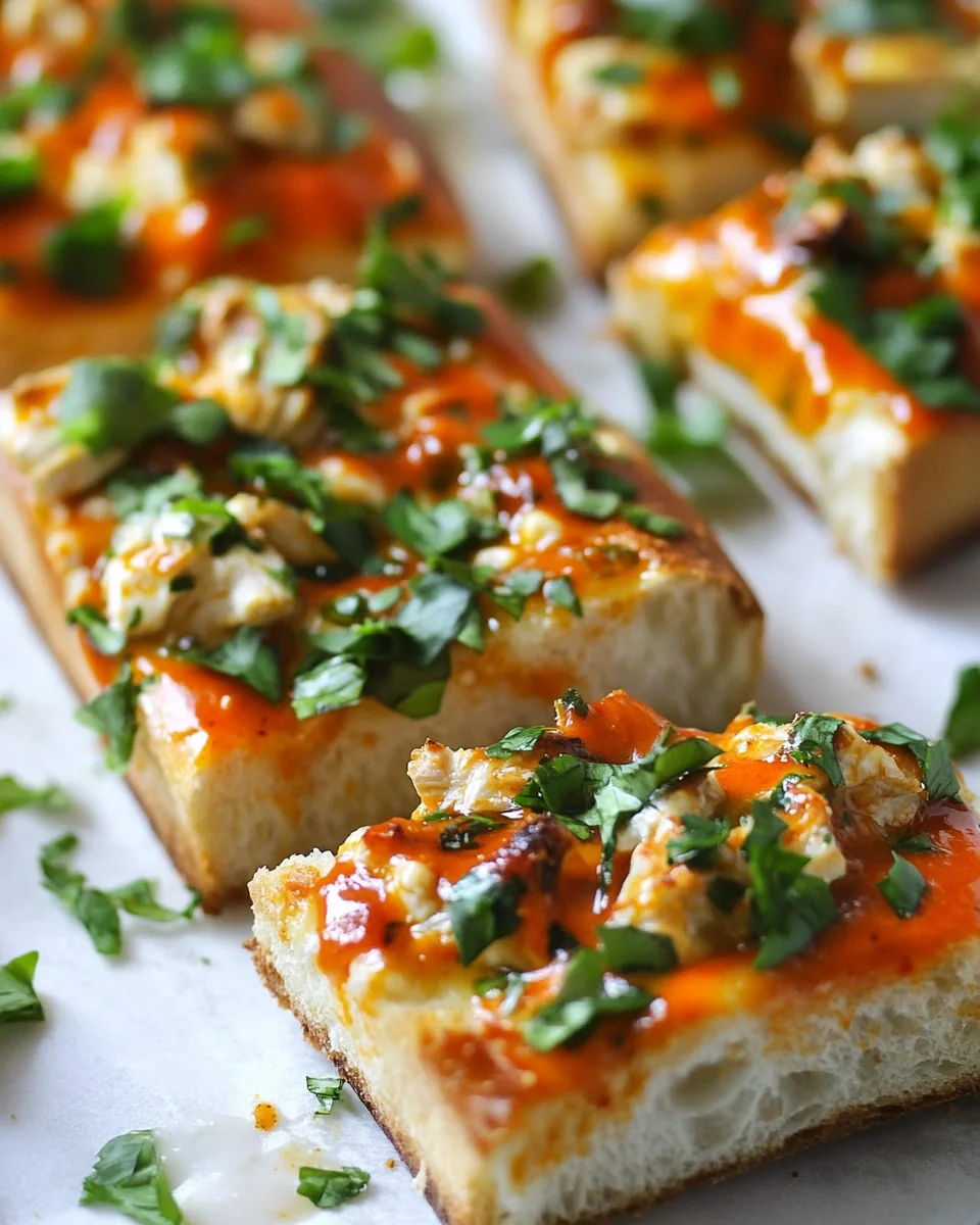 Buffalo Chicken French Breads