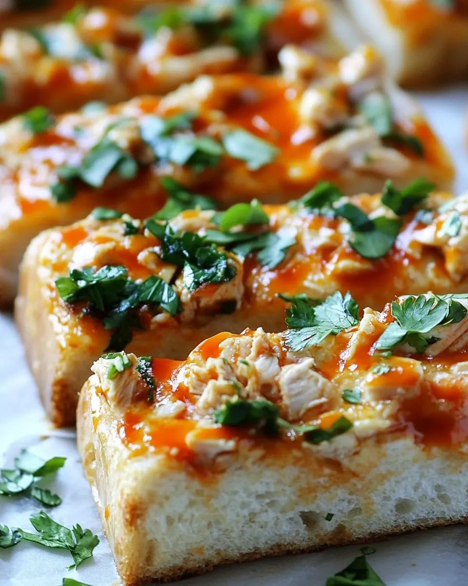 Buffalo Chicken French Breads