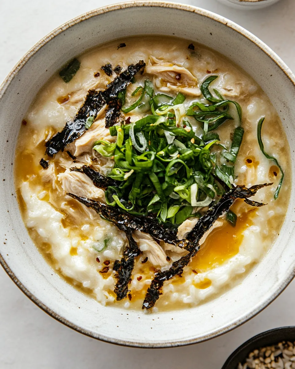 Chinese Egg Drop Chicken Rice Soup