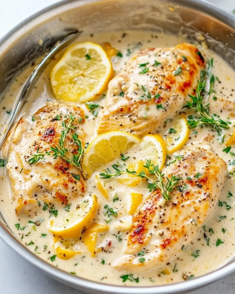 Creamy Lemon Garlic Chicken