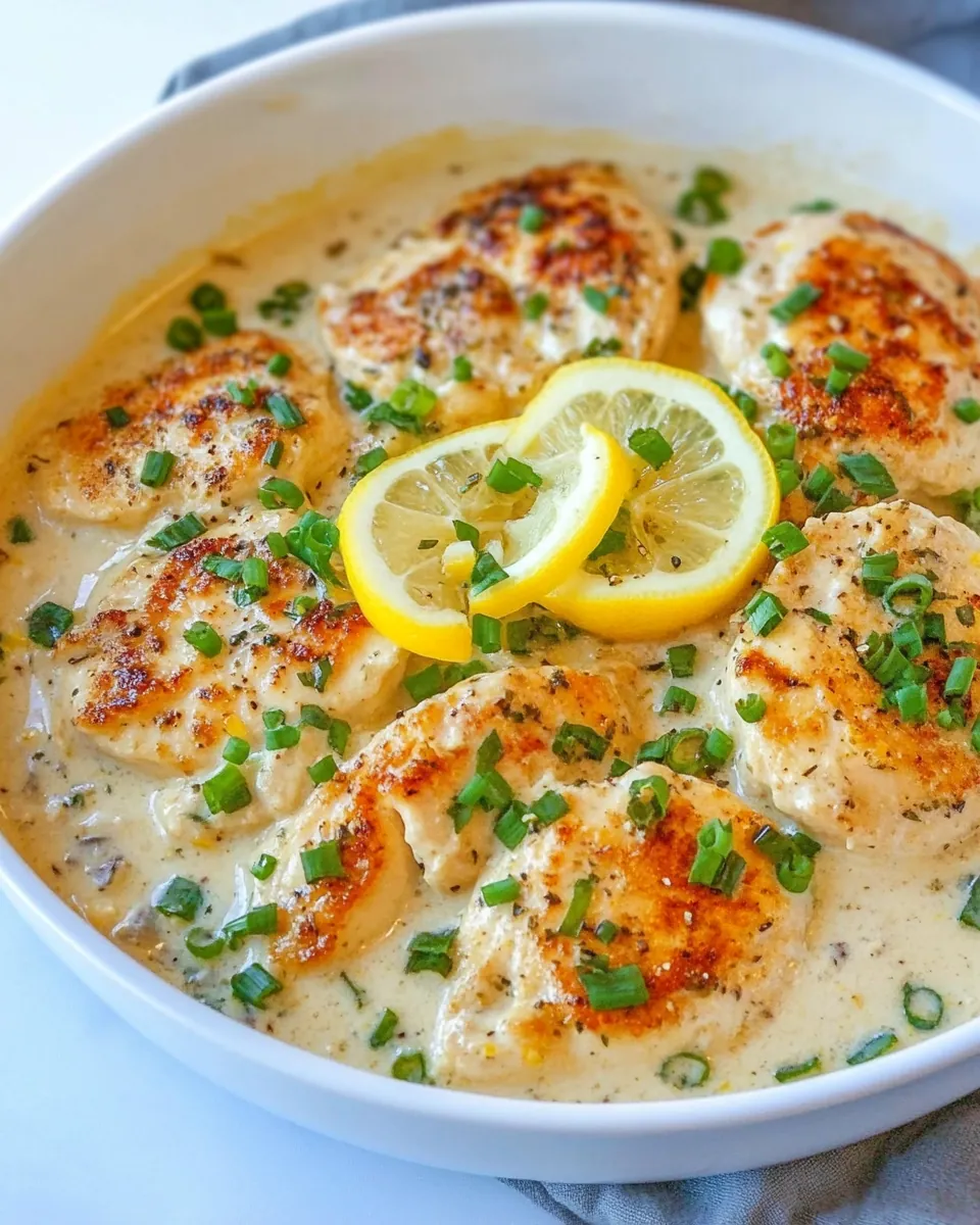 Creamy Lemon Garlic Chicken