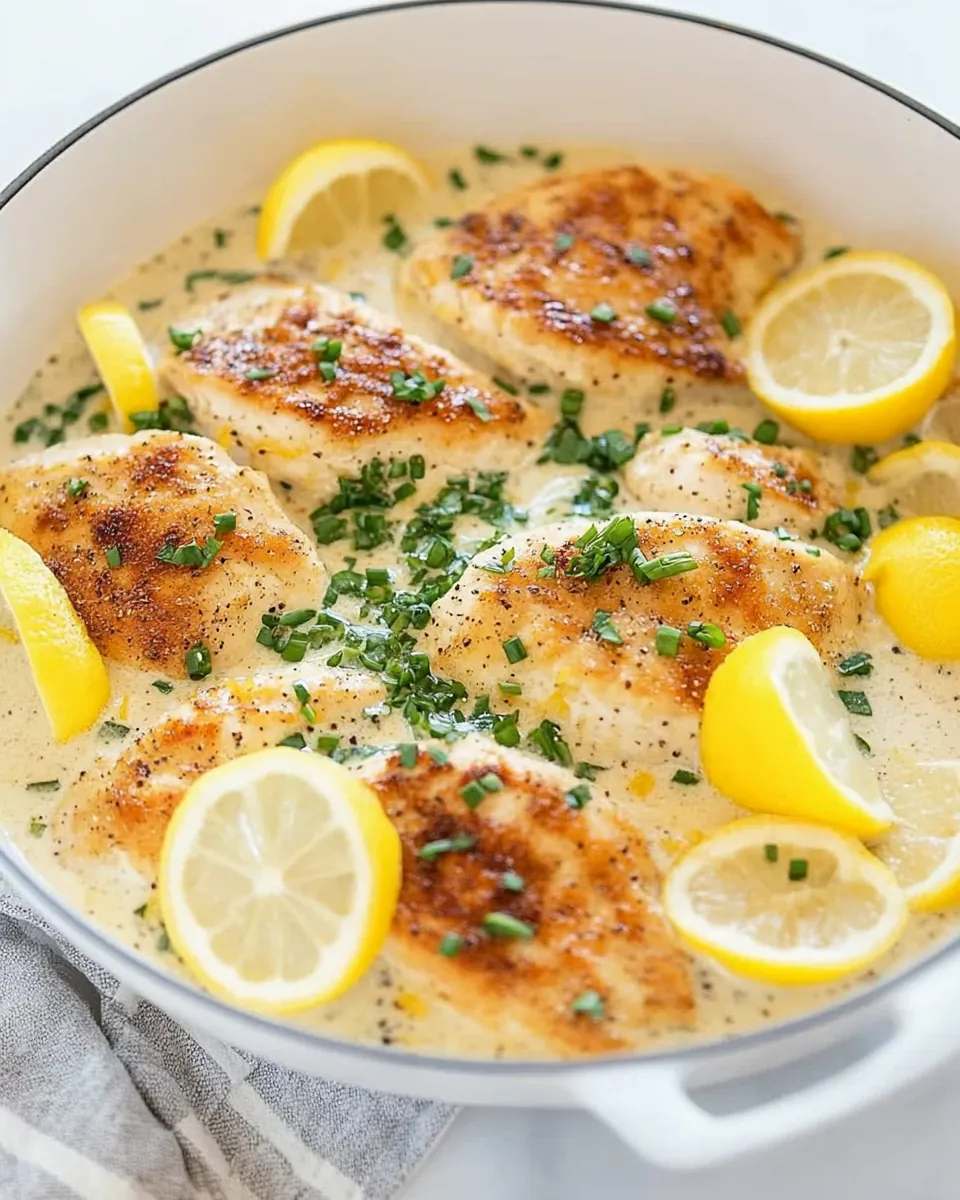 Creamy Lemon Garlic Chicken