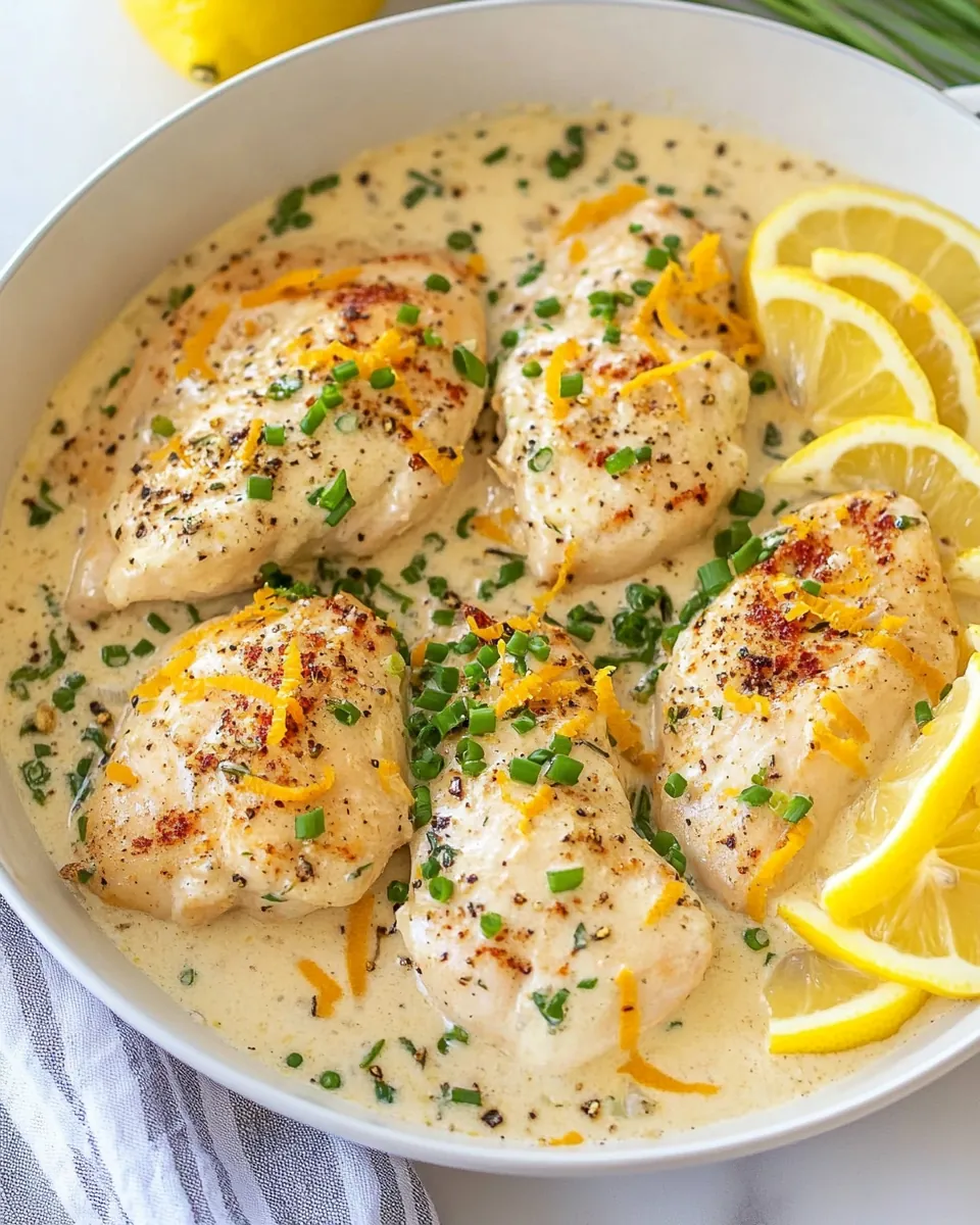 Creamy Lemon Garlic Chicken