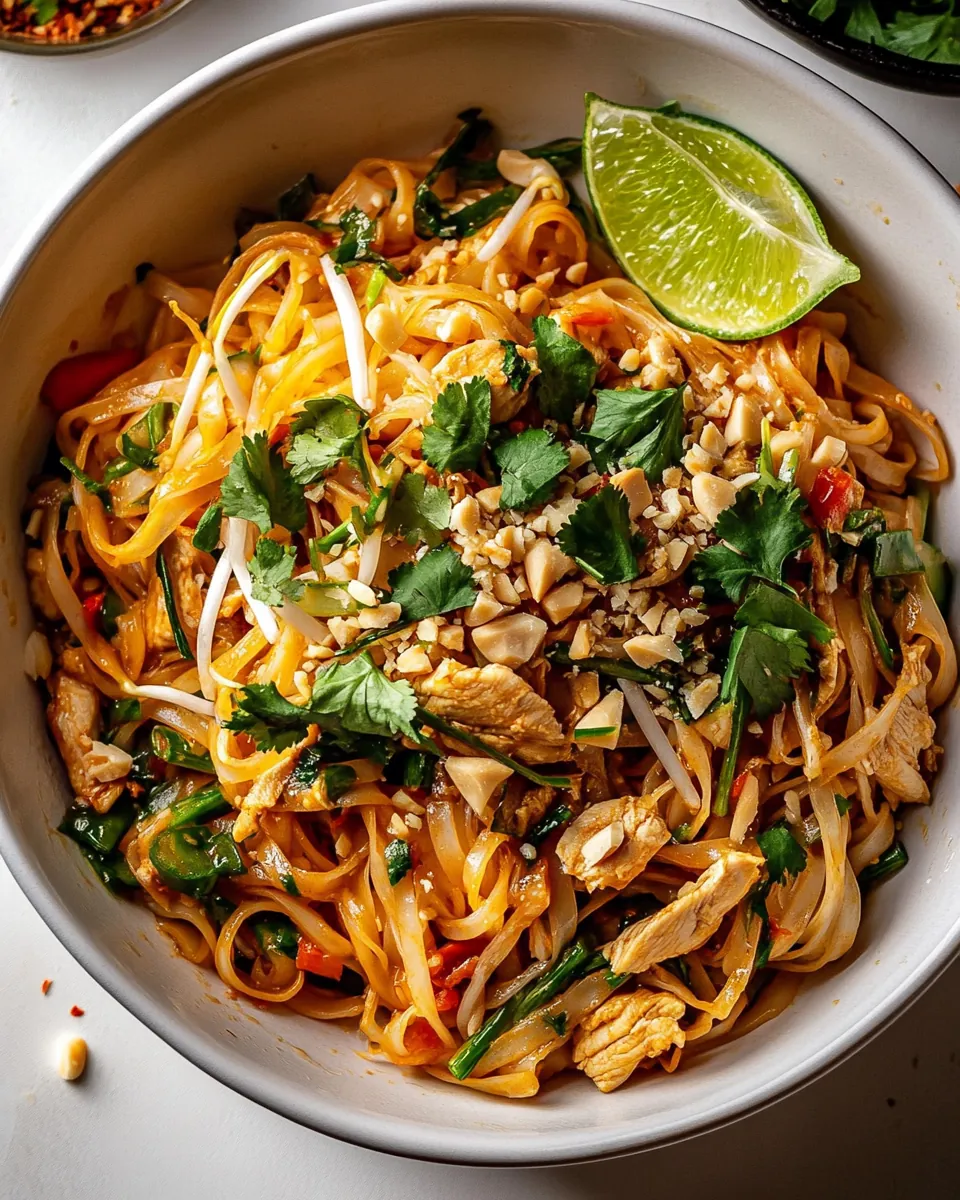 Garlic Butter Chicken Pad Thai