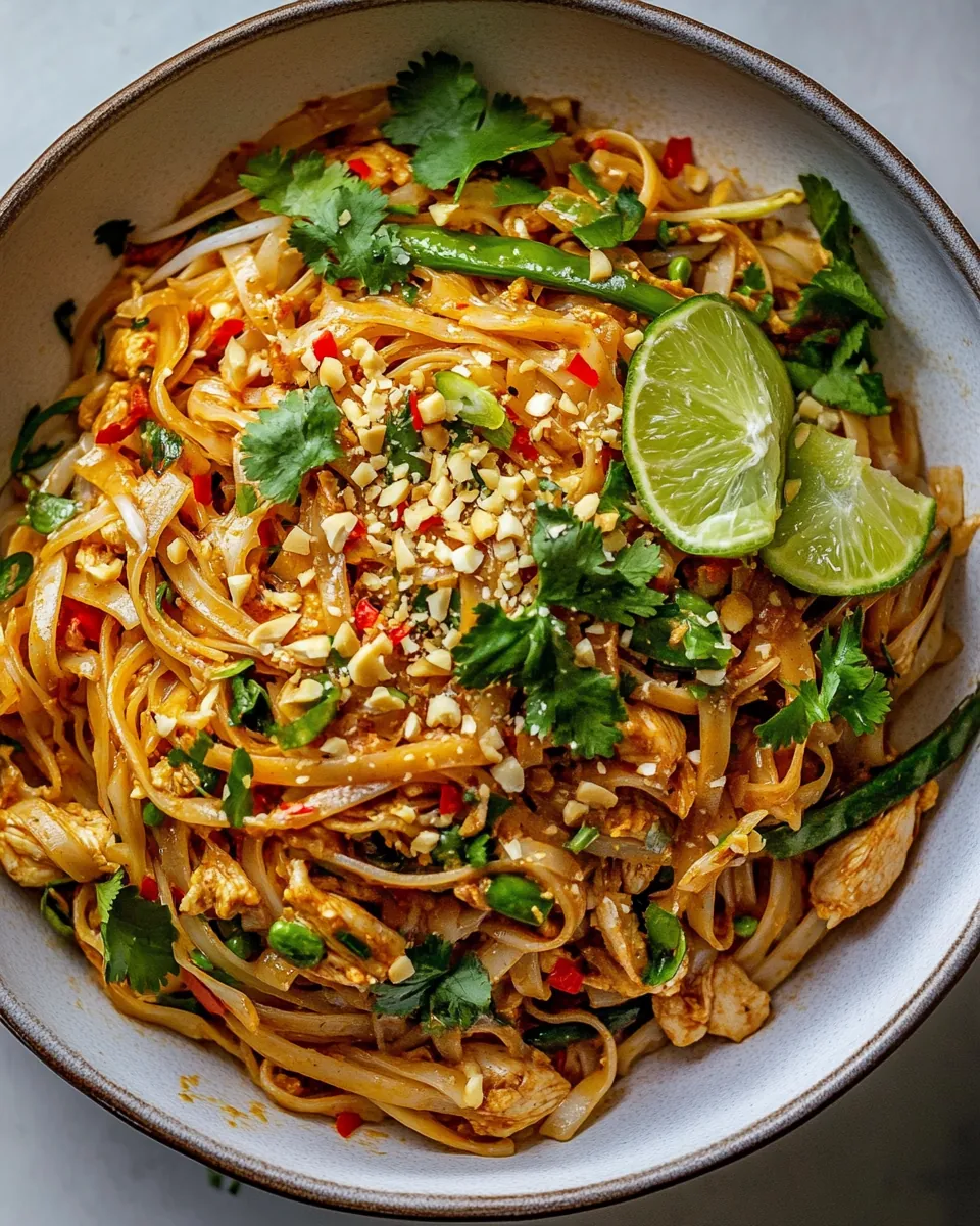 Garlic Butter Chicken Pad Thai