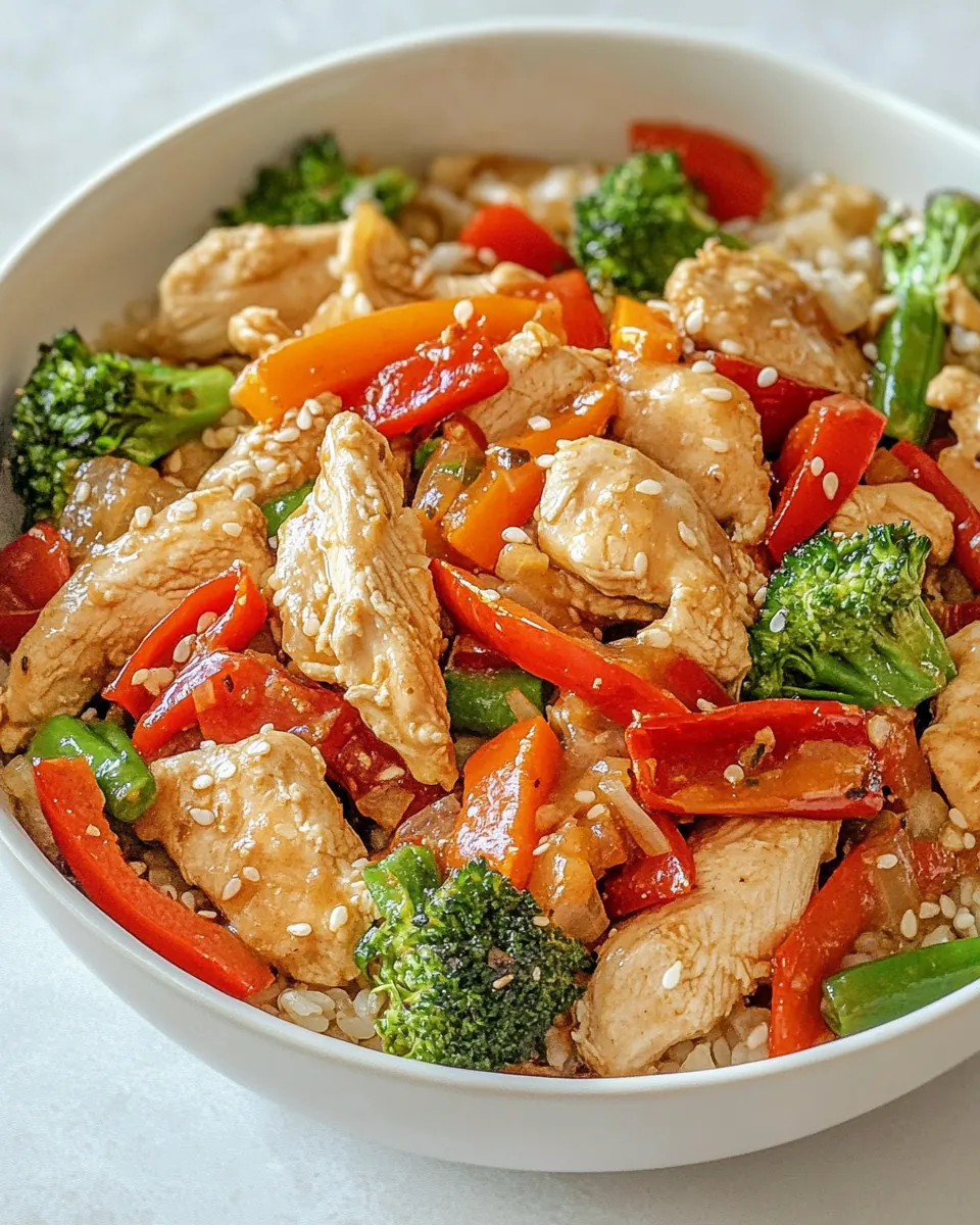 Garlic Ginger Chicken Stir Fry