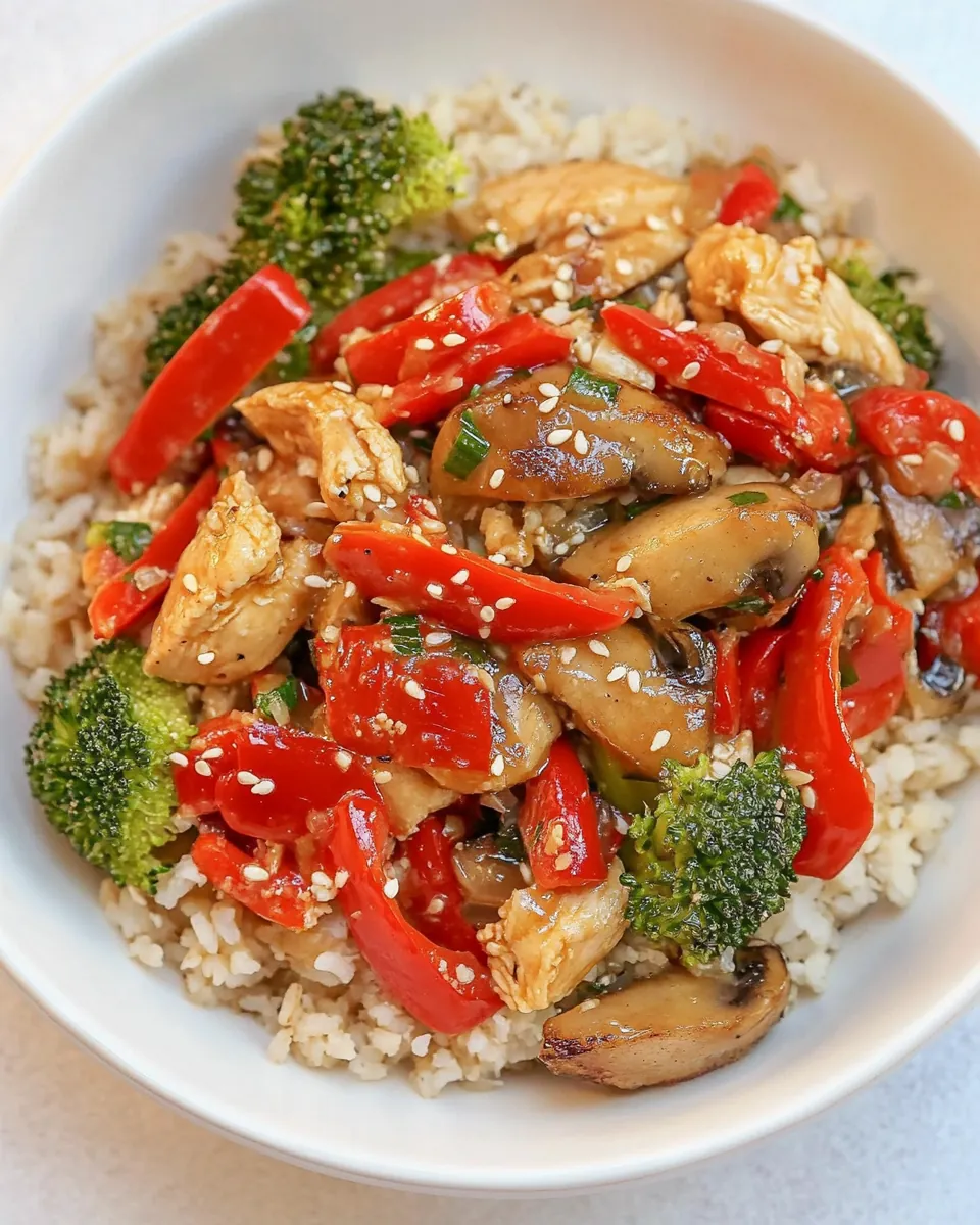 Garlic Ginger Chicken Stir Fry
