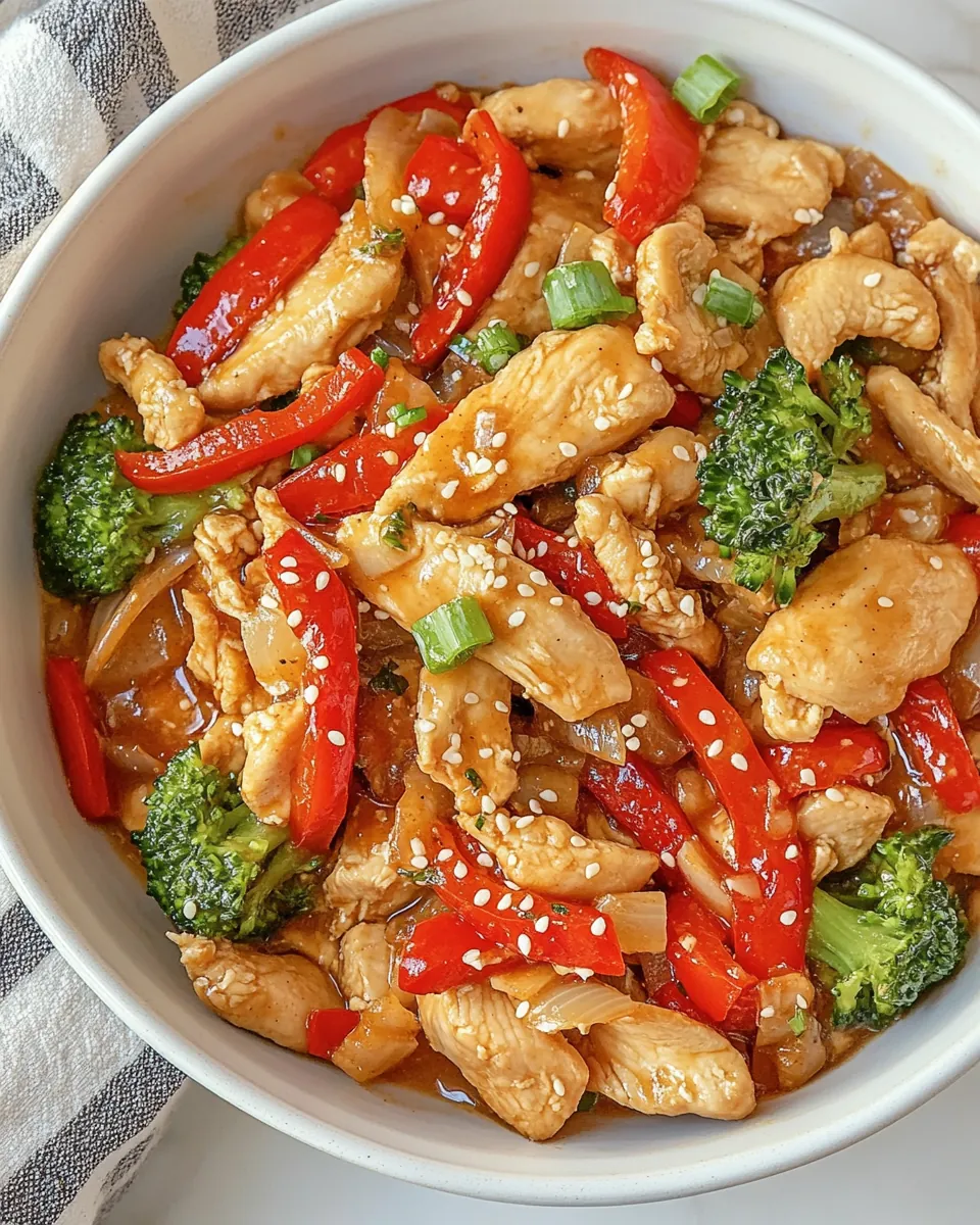 Garlic Ginger Chicken Stir Fry