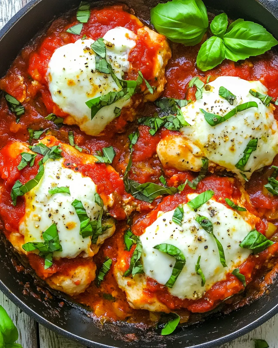 Mozzarella Chicken Skillet