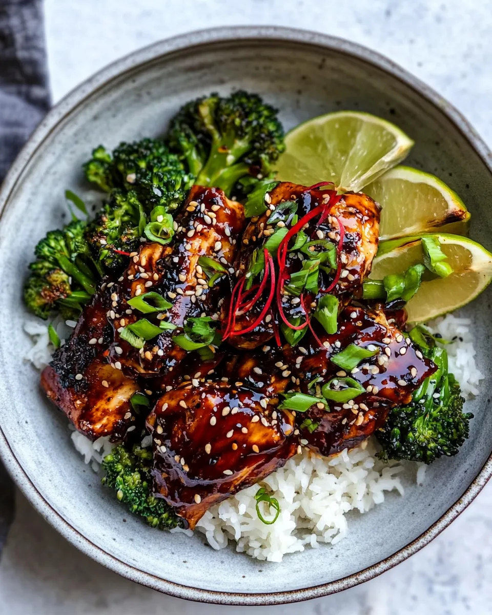 Teriyaki Chicken with Sesame Ginger Broccoli