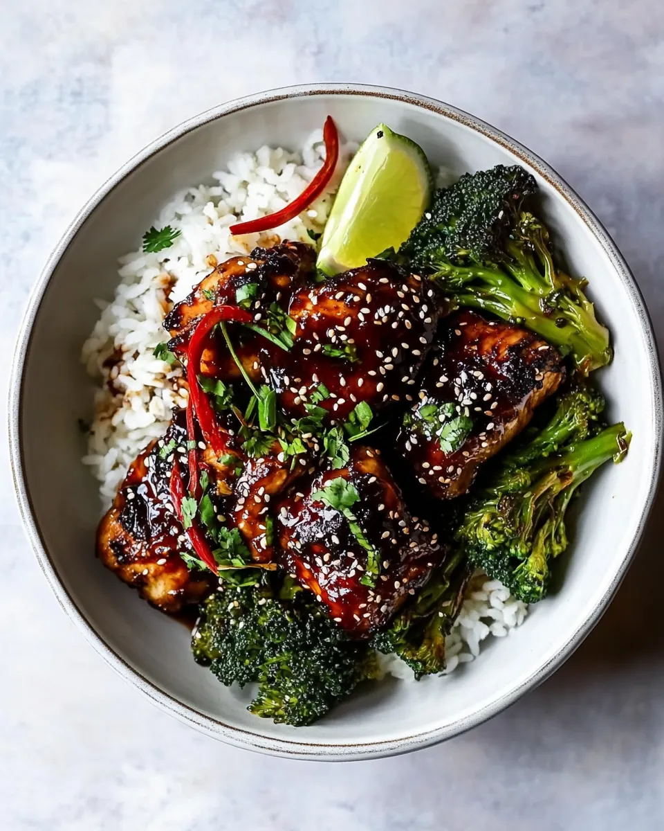 Teriyaki Chicken with Sesame Ginger Broccoli