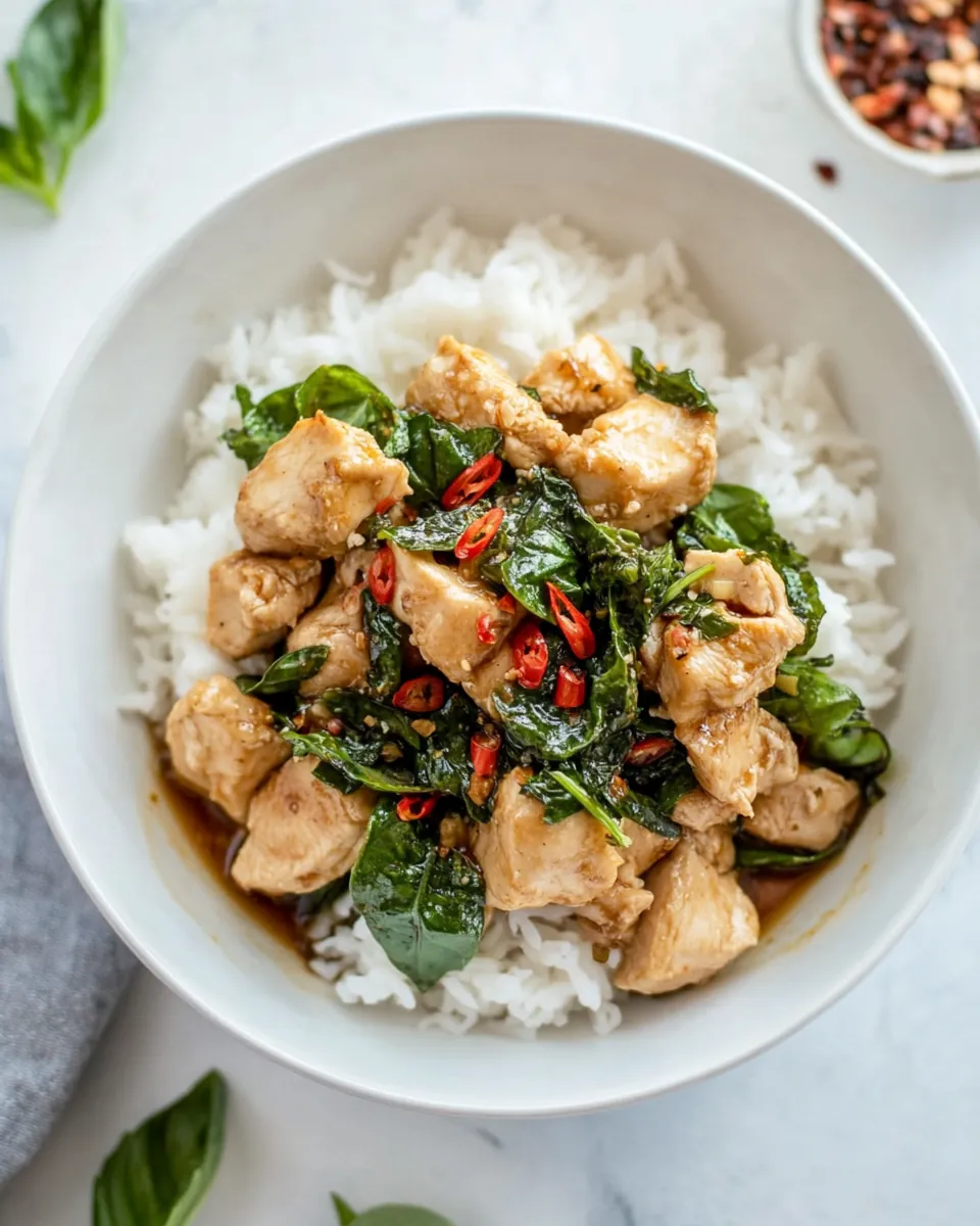30 Minute Thai Basil Chicken