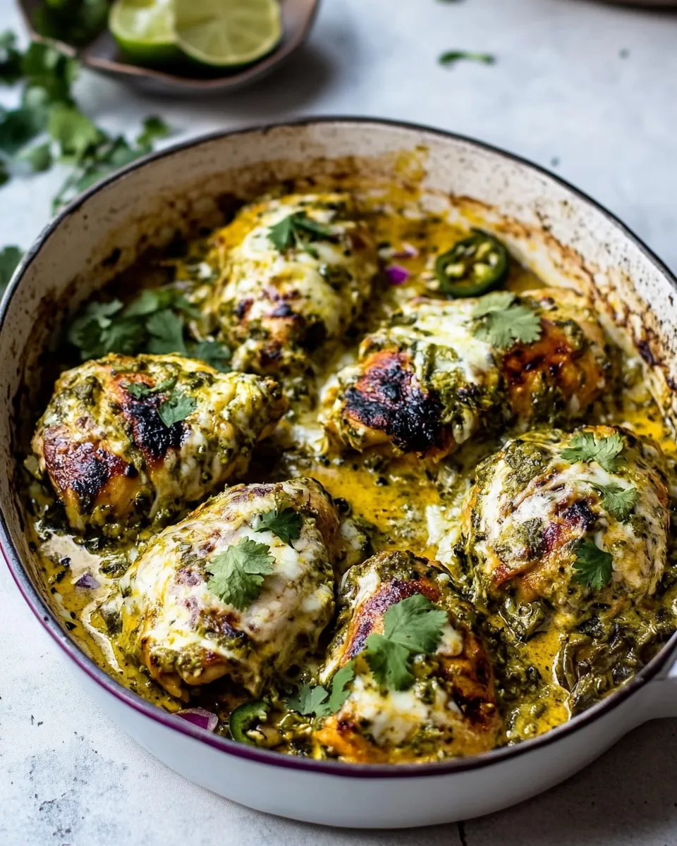 Cheesy Green Chile Chicken