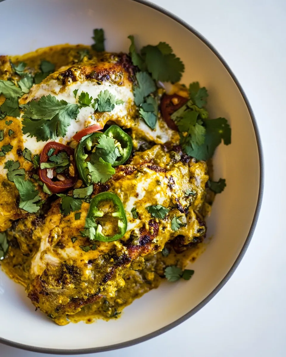 Cheesy Green Chile Chicken