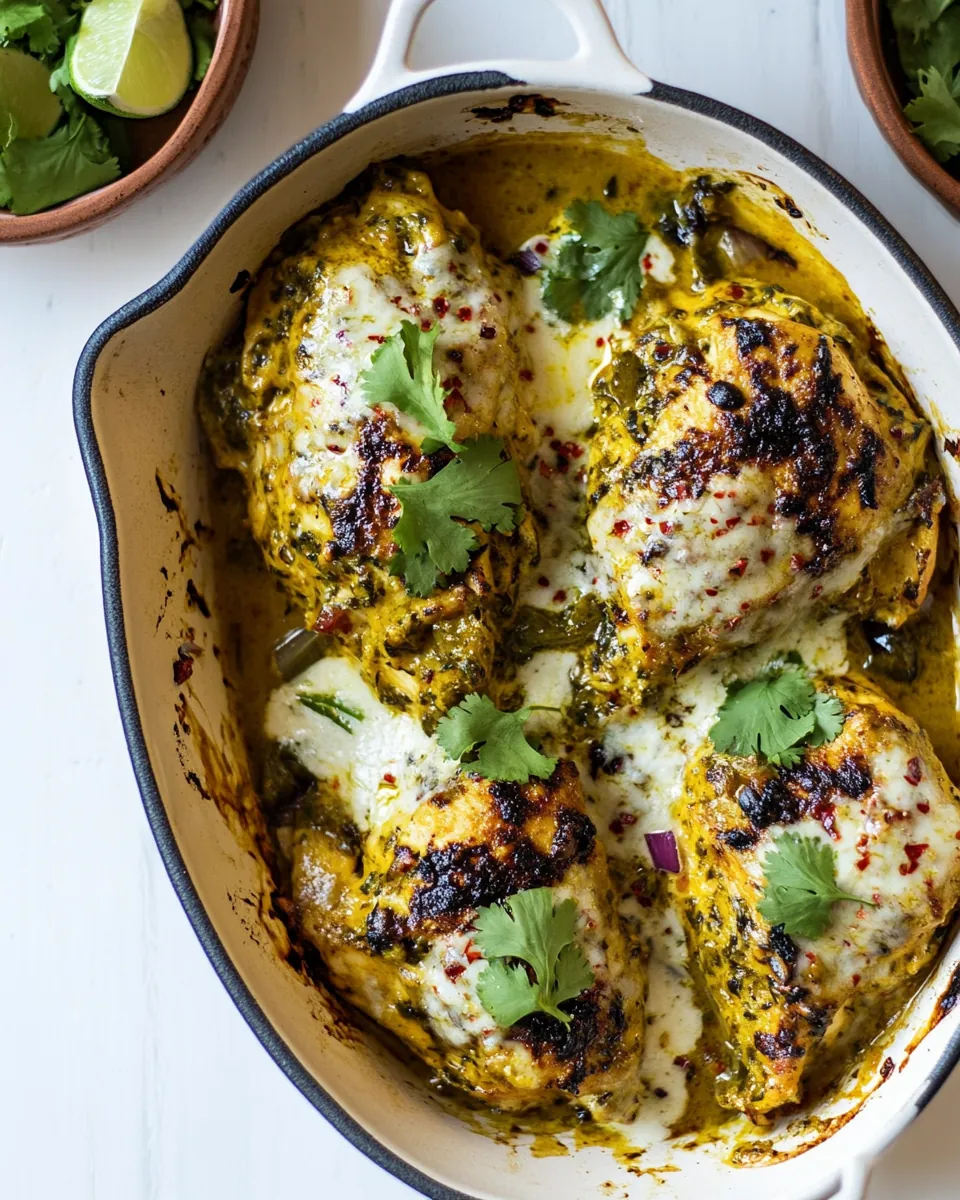 Cheesy Green Chile Chicken
