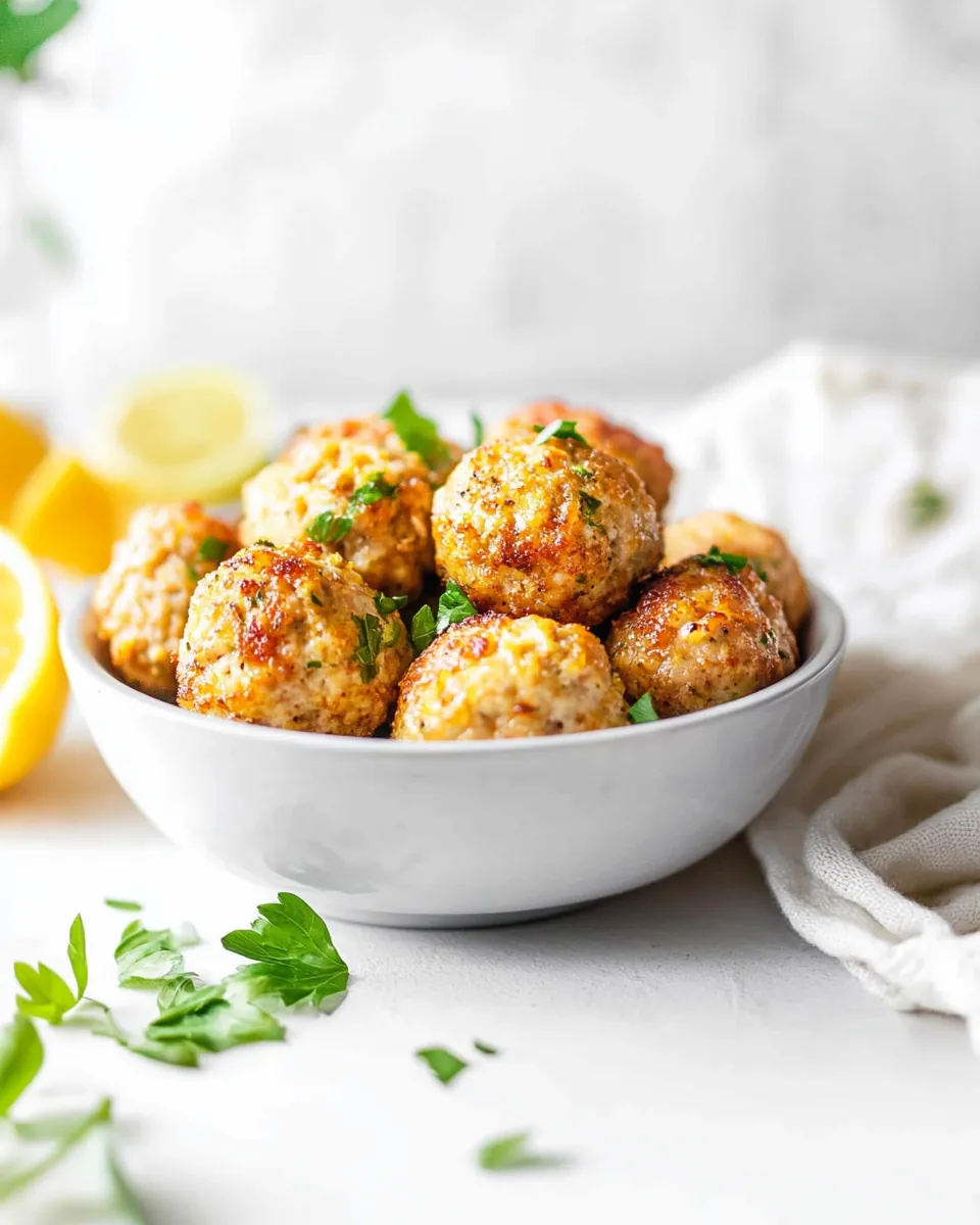 Air Fryer Chicken Meatballs