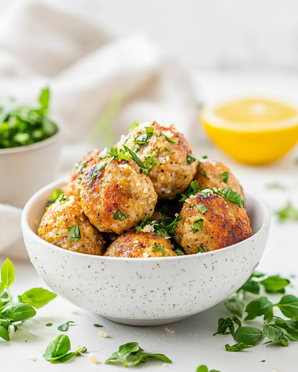 Air Fryer Chicken Meatballs