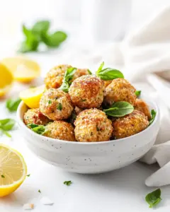 Air Fryer Chicken Meatballs