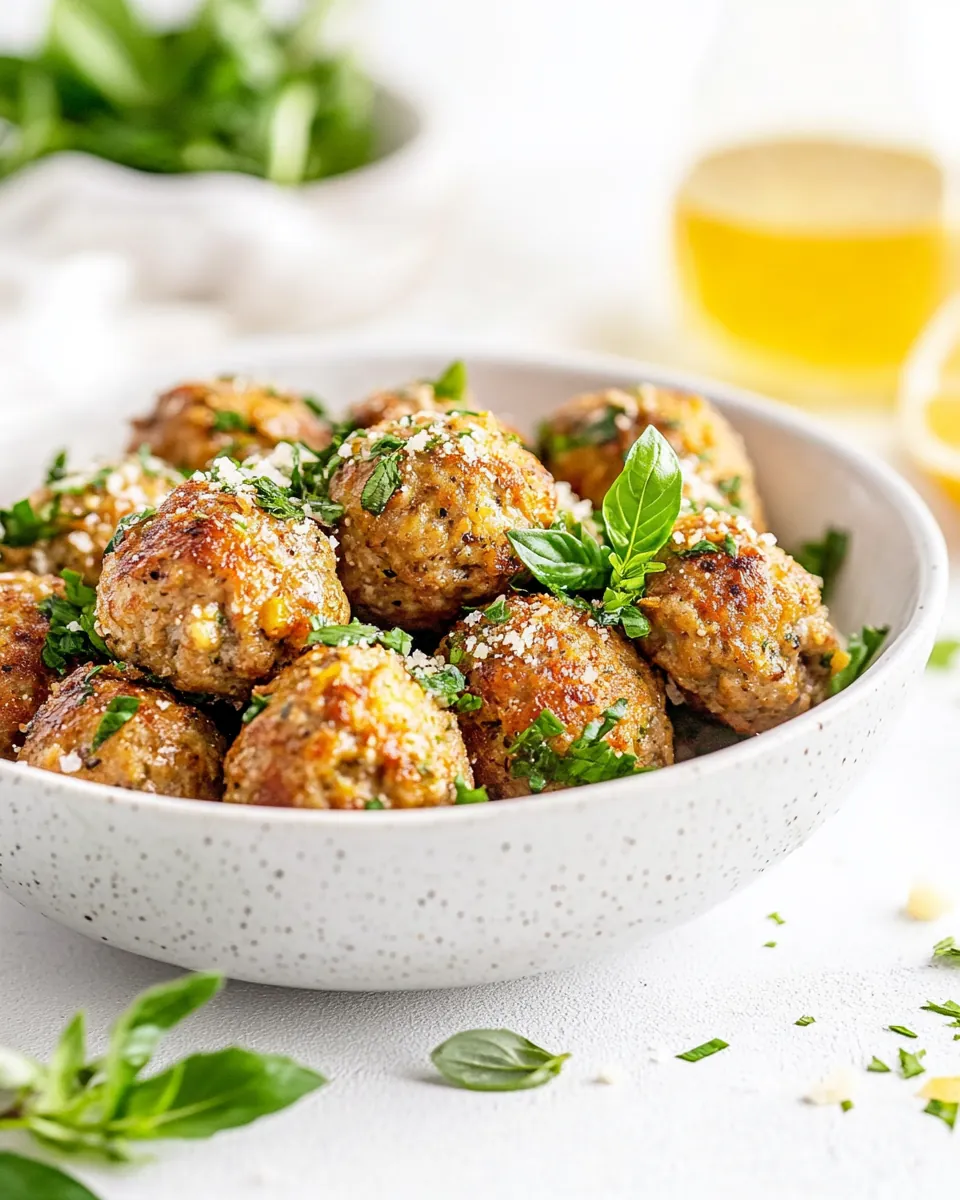 Air Fryer Chicken Meatballs