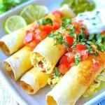 Air Fryer Chicken Taquitos