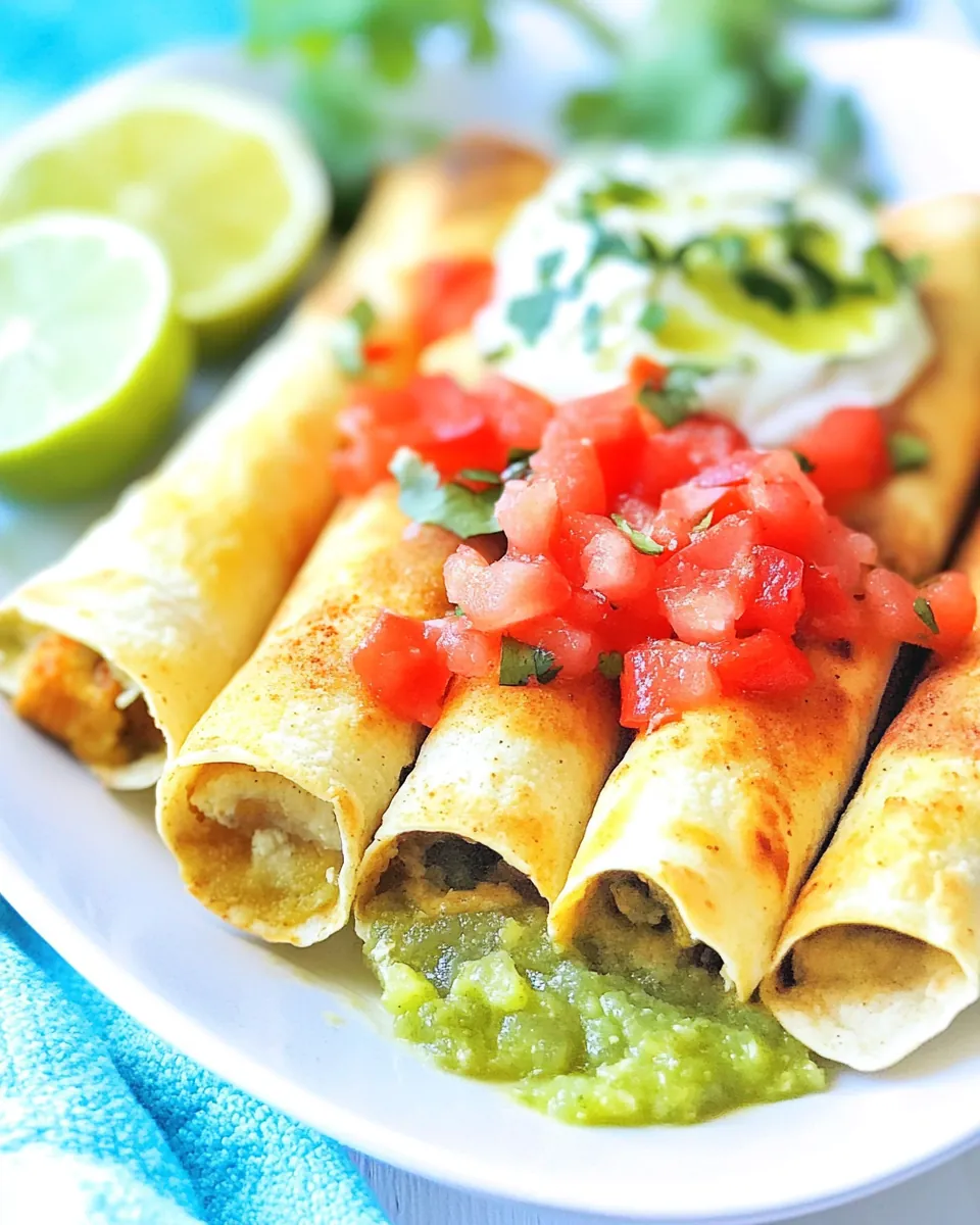 Air Fryer Chicken Taquitos
