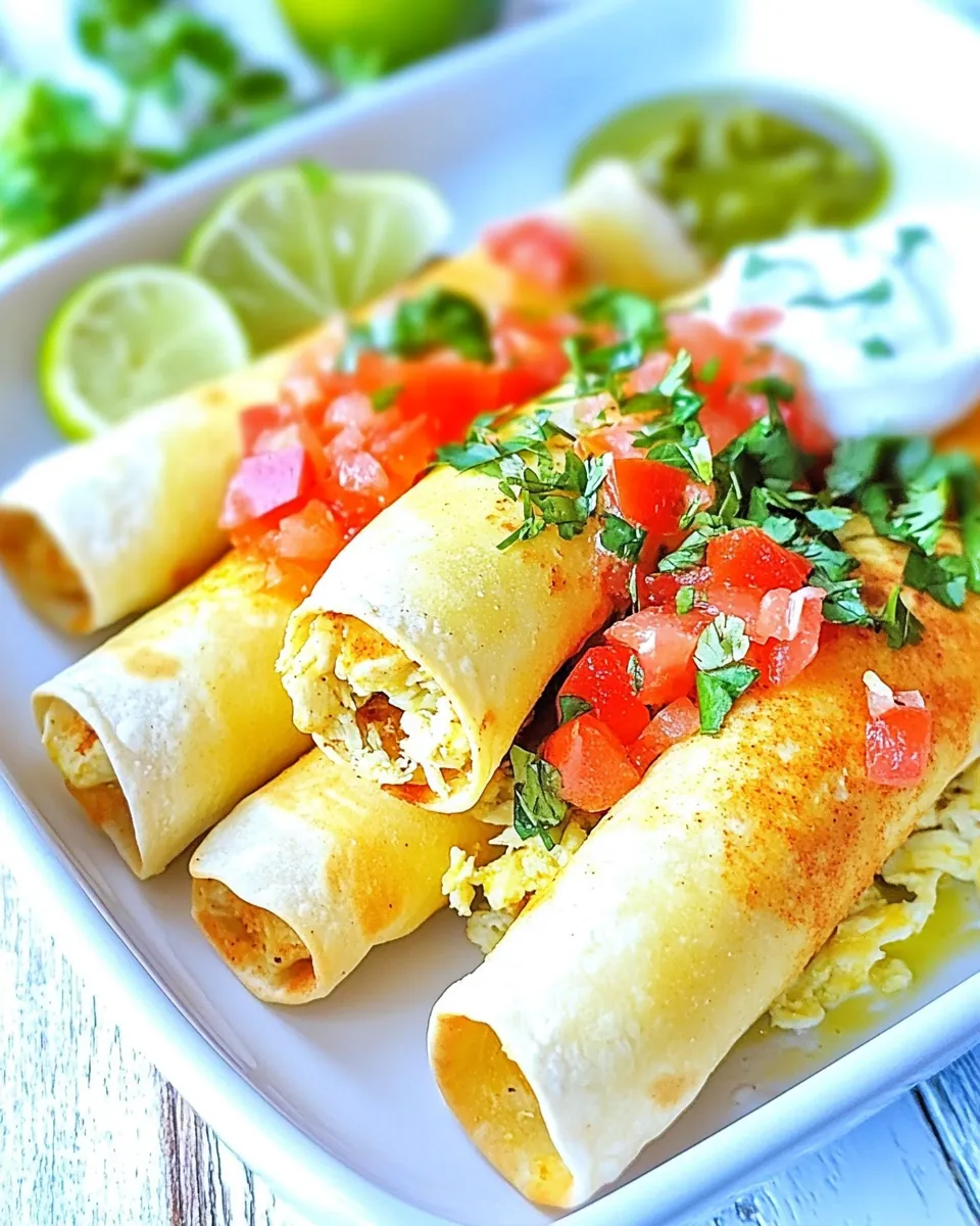 Air Fryer Chicken Taquitos