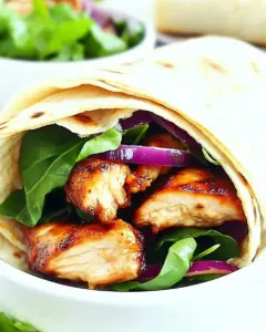 Air Fryer Chicken Wraps