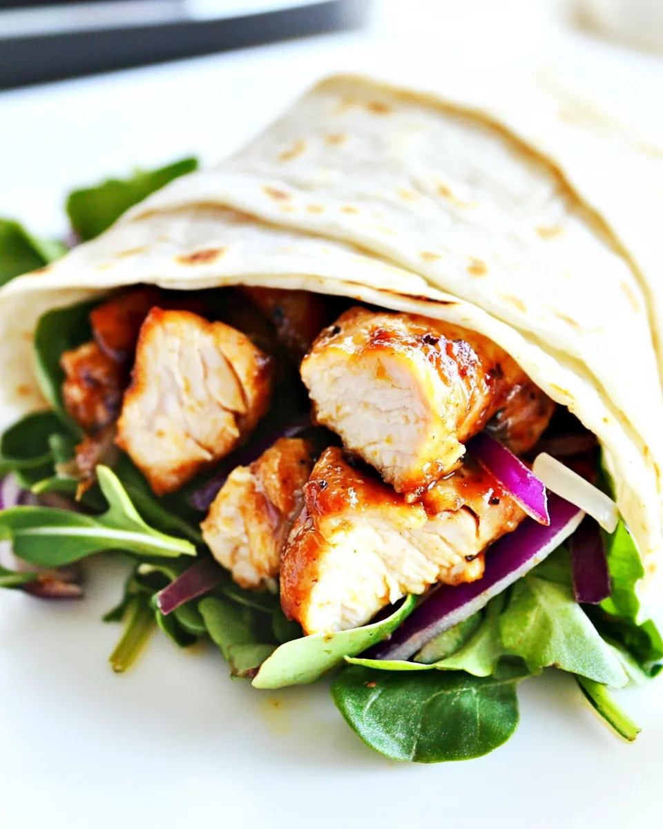Air Fryer Chicken Wraps