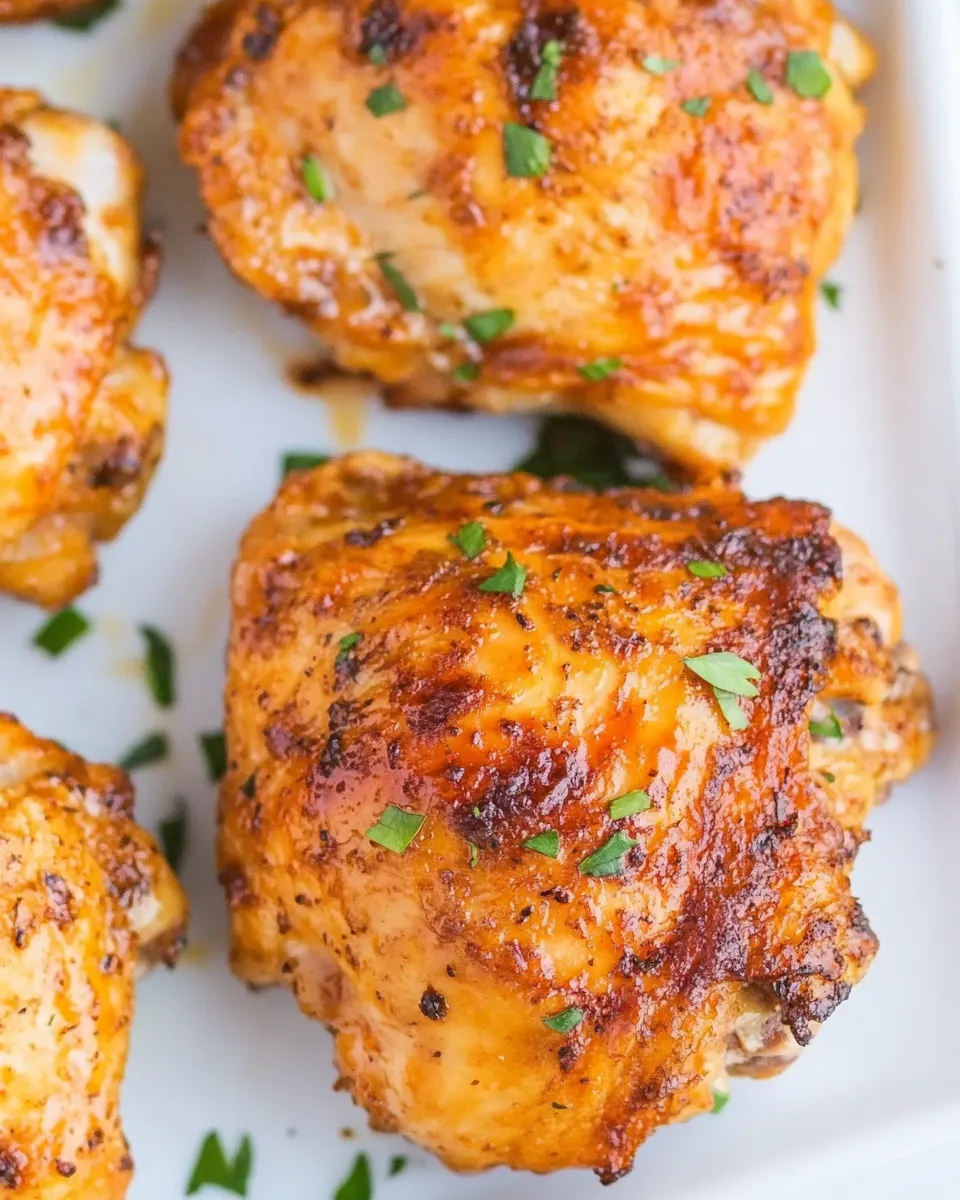 Air Fryer Crispy Chicken Thighs