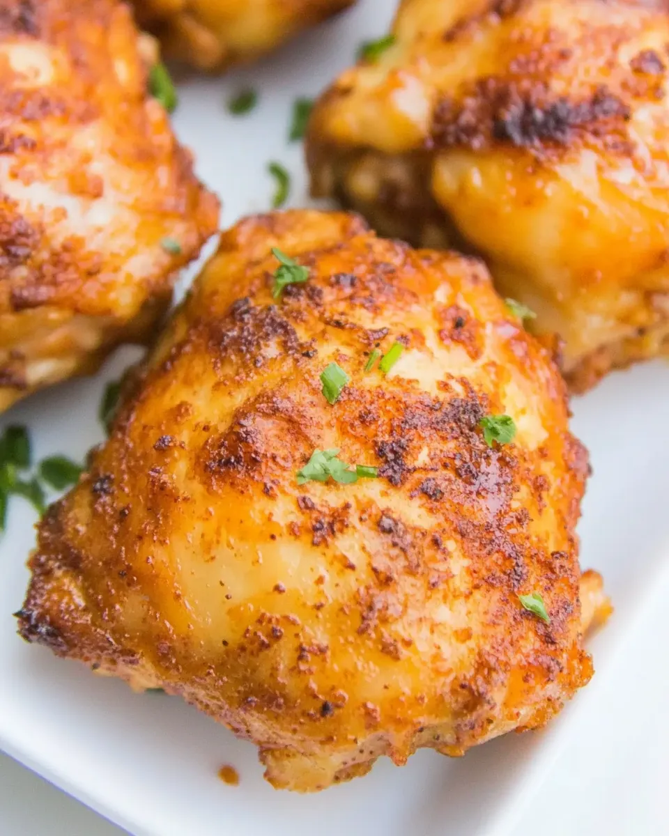 Air Fryer Crispy Chicken Thighs