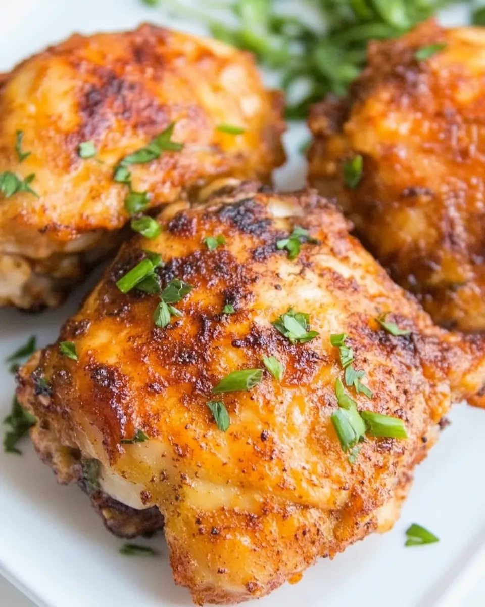 Air Fryer Crispy Chicken Thighs