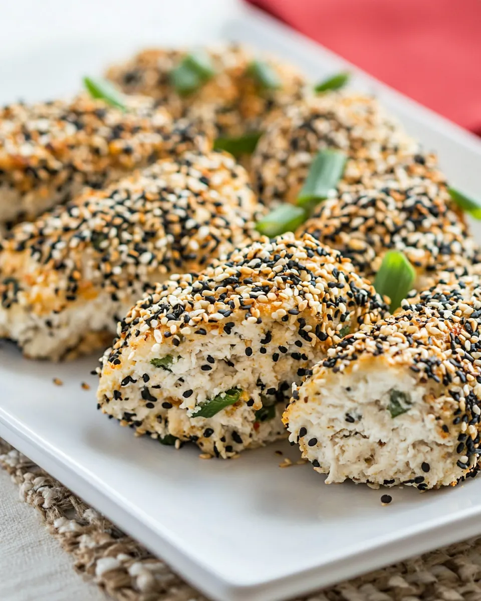 Air Fryer Everything Bagel Chicken Roll-Ups