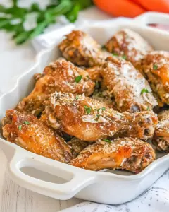 Air Fryer Garlic Parmesan Chicken Wings