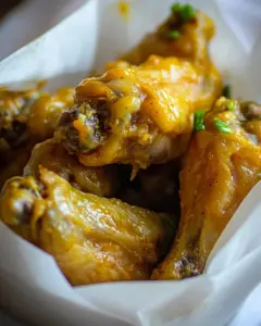 Air Fryer Garlic Buffalo Chicken Wings Recipe