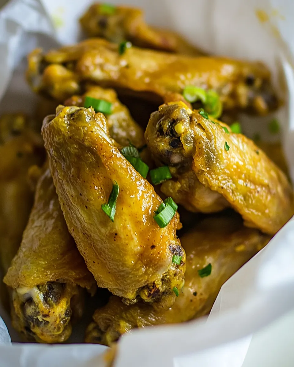 Air Fryer Garlic Buffalo Chicken Wings Recipe