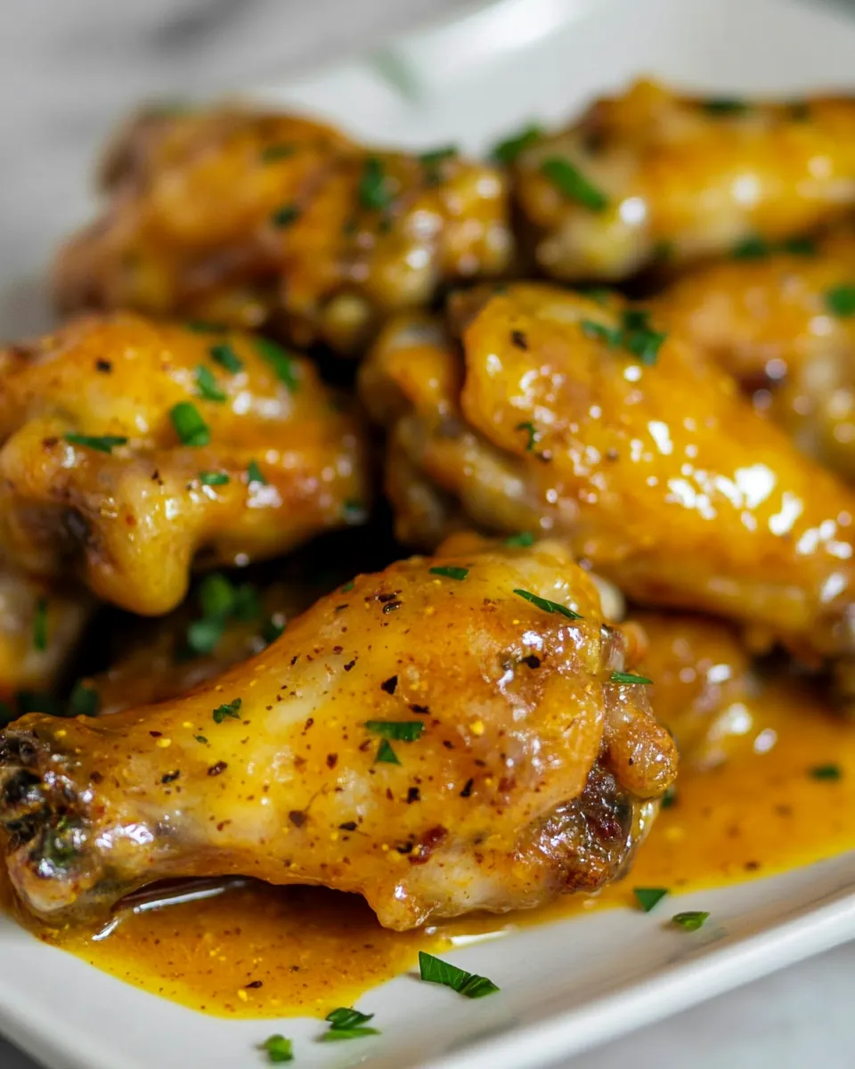Air Fryer Honey Mustard Chicken Wings