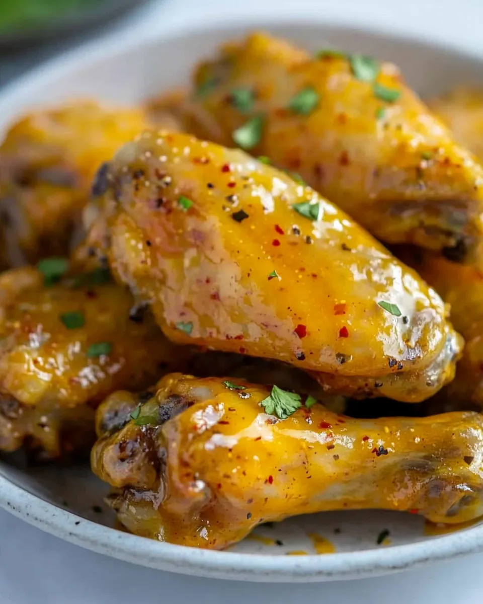 Air Fryer Honey Mustard Chicken Wings