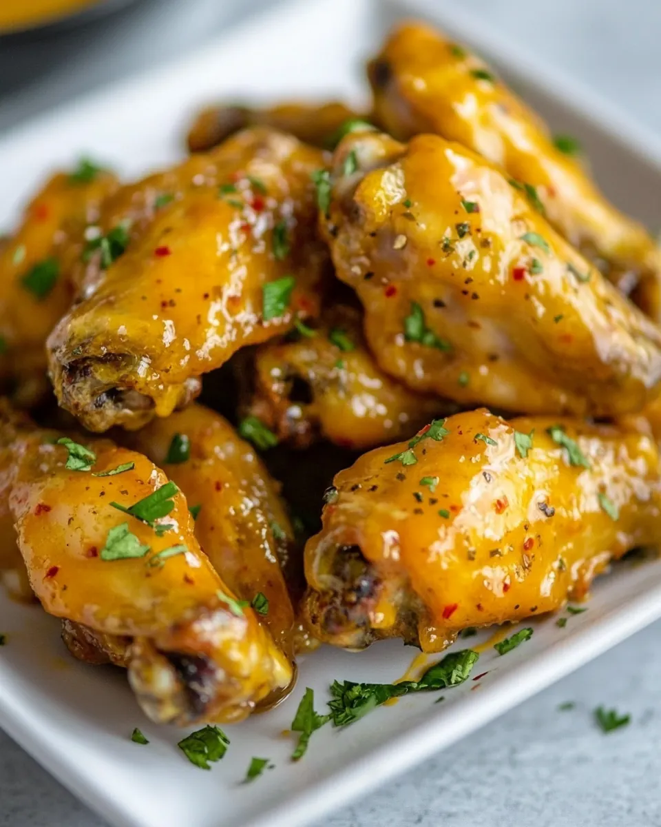 Air Fryer Honey Mustard Chicken Wings