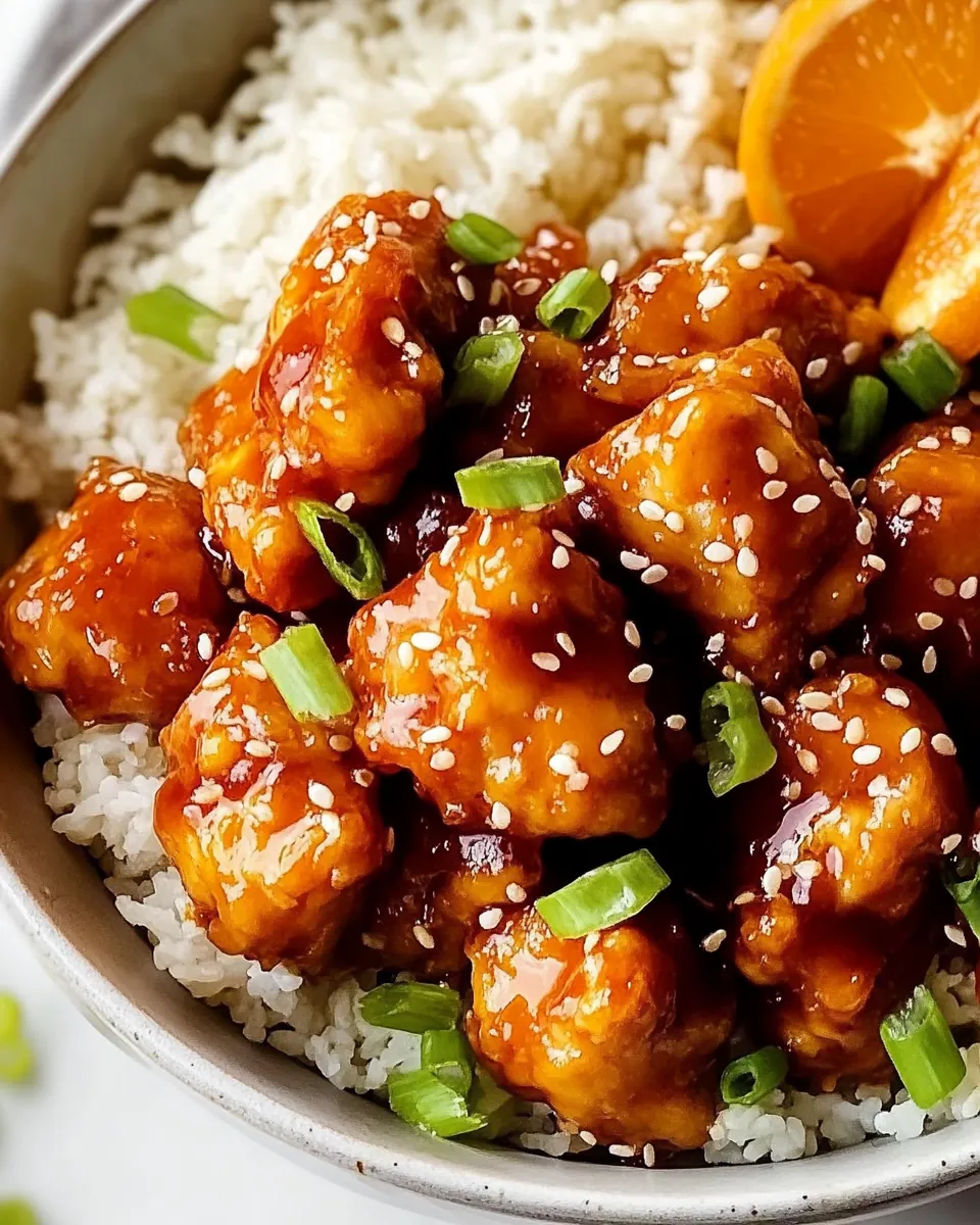 Air Fryer Orange Chicken